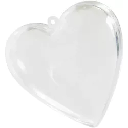 Boite cadeau coeur transparent par 10