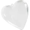 Boite cadeau coeur transparent par 10