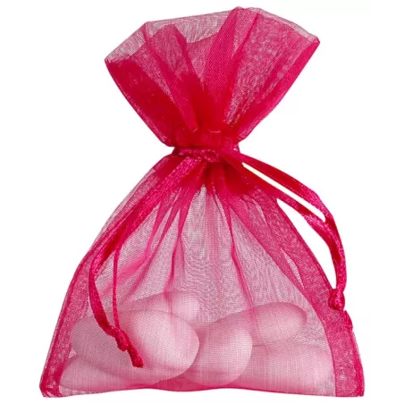 Sachet à cadeau fuchsia par 10
