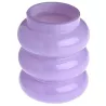 Vase ondulé parme