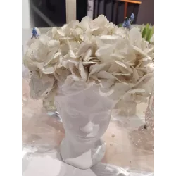 Vase  visage en céramique