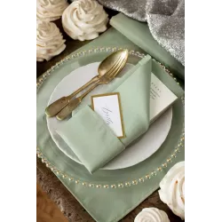 Serviette de table sauge par 5