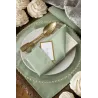 Serviette de table sauge par 5