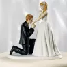 Figurine de mariage baise main