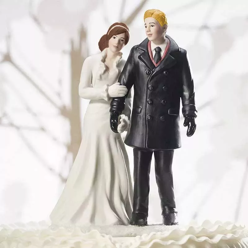 Figurine de mariage d'hiver
