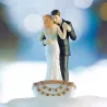Figurine Couple Dansant sur une Barque