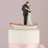 Figurine Couple Dansant sur une Barque