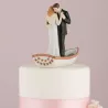 Figurine Couple Dansant sur une Barque