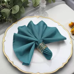 serviette de table bleu sarcelle