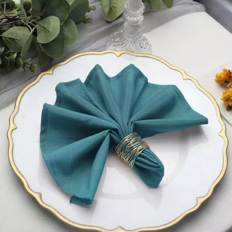 serviette de table bleu sarcelle