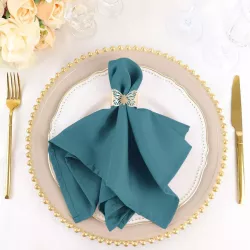 Serviette de table Bleu sarcelle par 5