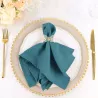 Serviette de table Bleu sarcelle par 5