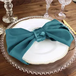 Serviette de table Bleu sarcelle par 5