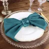 Serviette de table Bleu sarcelle par 5