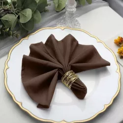 Serviette de table chocolat par 5