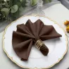 Serviette de table chocolat par 5