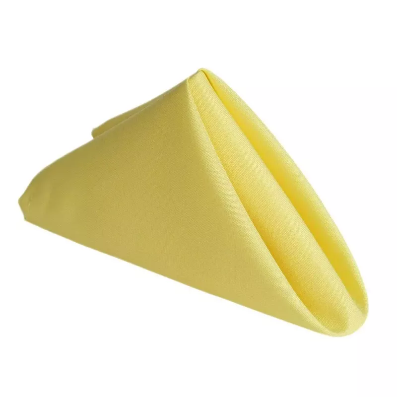 Serviette de table jaune par 5
