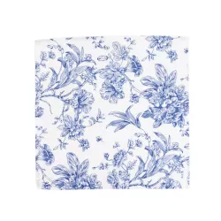 Serviette de table florale bleu