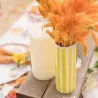 Vase Délia Céramique Jaune et Blanc