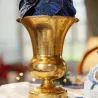 Vase Médicis en métal doré