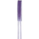 Ruban organdi bord satin bleu ciel