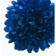 Pompon en papier bleu marine