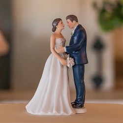 Figurine de mariage shabby chic