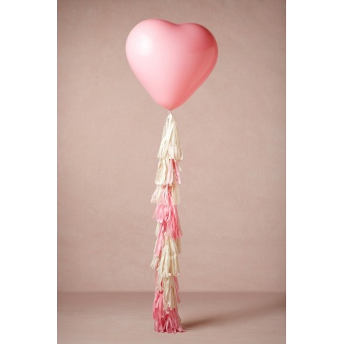 Ballon géant coeur rose
