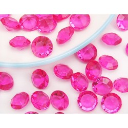 Diamants rose fuchsia x 100