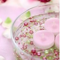 Guirlande de perles rose bonbon (par 5)