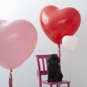 Ballon géant coeur rose
