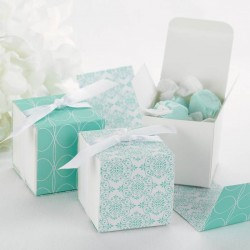 Boite à dragées réversible menthe à l'eau