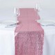 Chemin de table mariage sequin rose