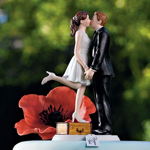 Figurine de mariage voyage