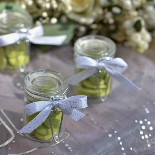 Mini pot en verre à bonbons