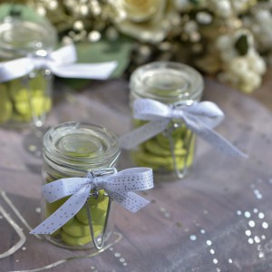 Mini pot en verre à bonbons