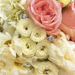 Bijoux de fleurs diamant