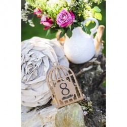 Numéro de table cage à oiseaux ( par 12)