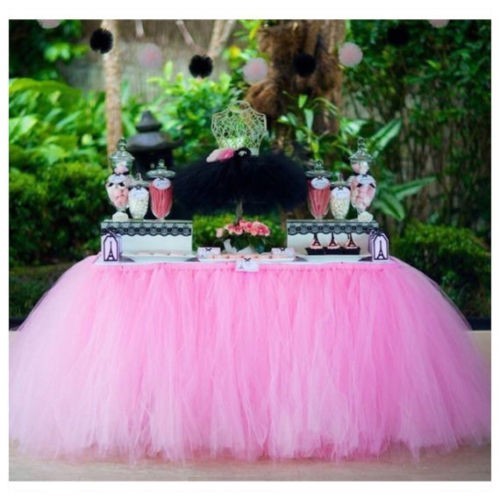 Nappe tulle clearance rose