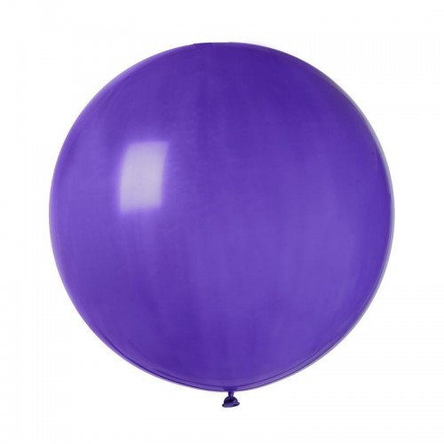 Ballon rond-Violet - Décorations Anniversaire