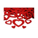 Confettis de table coeur rouge